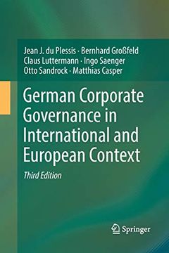 portada German Corporate Governance in International and European Context (in English)