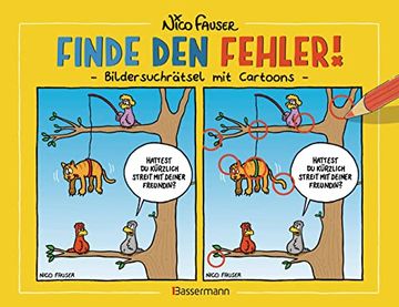 portada Finde den Fehler - Bildersuchr? Tsel mit Cartoons (in German)