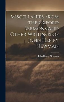 portada Miscellanies From the Oxford Sermons and Other Writings of John Henry Newman (in English)