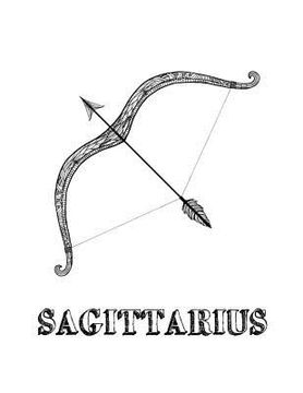 portada Sagittarius: Coloring Book with Three Different Styles of All Twelve Signs of the Zodiac. 36 Individual Coloring Pages. 8.5 x 11 (en Inglés)