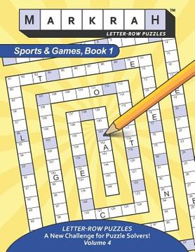 portada MARKRAH LETTER-ROW PUZZLES Sports and Games, Book 1 (en Inglés)