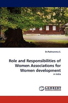 portada role and responsibilities of women associations for women development (en Inglés)