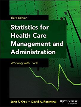 portada Statistics for Health Care Management and Administration: Working with Excel (Public Health/Epidemiology and Biostatistics)
