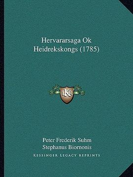 portada Hervararsaga Ok Heidrekskongs (1785) (en Latin)