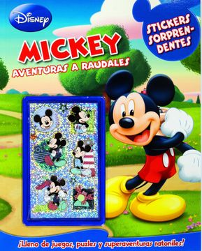 portada Mickey Mouse. Actividades Con Adhesivos Especiales. Aventuras A Raudales (Disney. Mickey) (in Spanish)