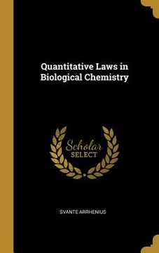 portada Quantitative Laws in Biological Chemistry