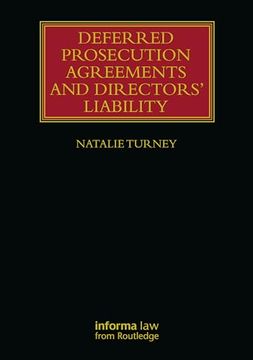 portada Deferred Prosecution Agreements and Directors’ Liability (Lloyd's Insurance law Library)