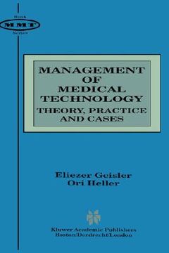portada management of medical technology (en Inglés)