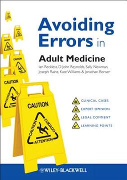 portada avoiding errors in adult medicine. ian p. reckless ... [et al.] (en Inglés)