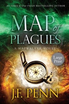 portada Map of Plagues: Large Print Edition: A Mapwalker Novel (in English)