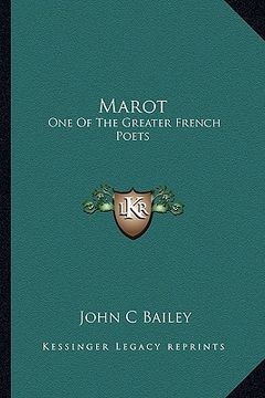 portada marot: one of the greater french poets