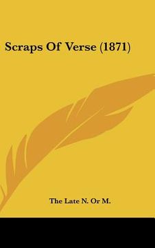 portada scraps of verse (1871) (en Inglés)