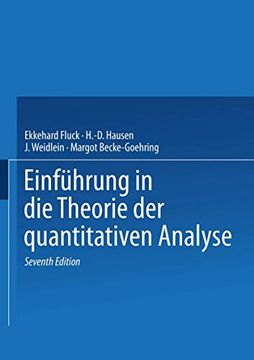 portada Einführung in die Theorie der Quantitativen Analyse (en Alemán)