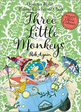 portada Three Little Monkeys Ride Again: Book & cd (en Inglés)