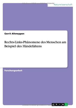 portada Rechts-Links-Phänomene des Menschen am Beispiel des Händefaltens (German Edition)