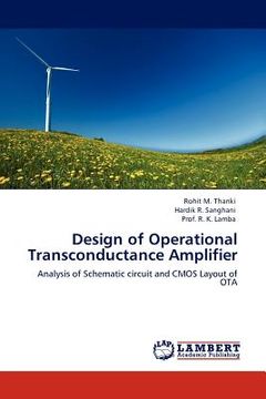 portada design of operational transconductance amplifier (en Inglés)