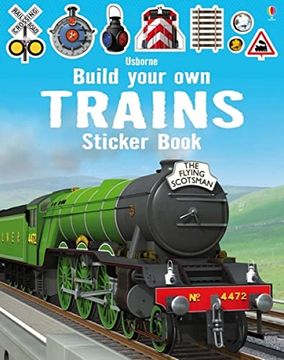 portada Build Your own Trains Sticker Book (Build Your own Sticker Book) (en Inglés)