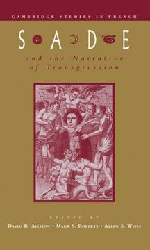 portada Sade and the Narrative of Transgression Hardback (Cambridge Studies in French) 