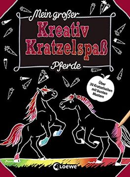 portada Mein Großer Kreativ-Kratzelspaß: Pferde Kritz-Kratz-Beschäftigung für Kinder ab 5 Jahre (en Alemán)