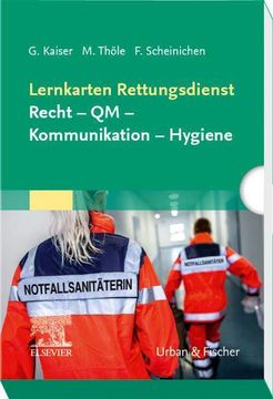 portada Lernkarten Rettungsdienst: Recht - qm - Kommunikation - Hygiene (en Alemán)