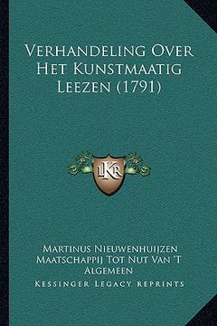 portada Verhandeling Over Het Kunstmaatig Leezen (1791)