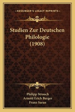 portada Studien Zur Deutschen Philologie (1908) (en Alemán)