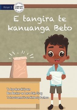 portada Beto Wants the Prize - E tangira te kanuanga Beto (Te Kiribati)