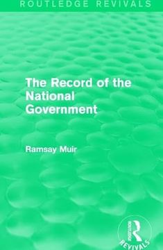 portada The Record of the National Government (en Inglés)