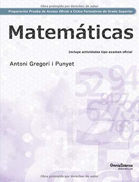 portada Preparación de la Prueba de Acceso Oficial a Ciclos Formativos de Grado Superior: Matemáticas (Linkiafp) (in Spanish)