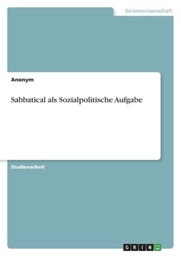 portada Sabbatical als Sozialpolitische Aufgabe (en Alemán)