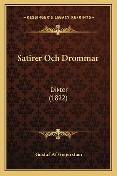 portada Satirer Och Drommar: Dikter (1892) (en Sueco)