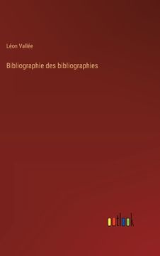 portada Bibliographie des bibliographies (in French)