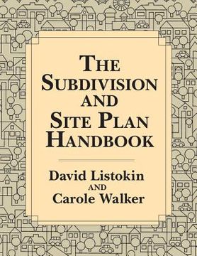 portada the subdivision and site plan handbook (en Inglés)