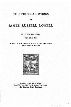 portada The Poetical Works of James Russell Lowel - Volume III (in English)