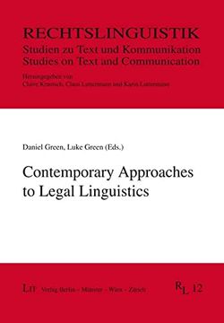 portada Contemporary Approaches to Legal Linguis