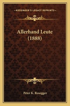 portada Allerhand Leute (1888) (en Alemán)