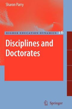 portada Disciplines and Doctorates (en Inglés)