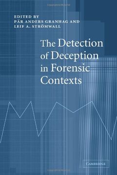 portada The Detection of Deception in Forensic Contexts (en Inglés)