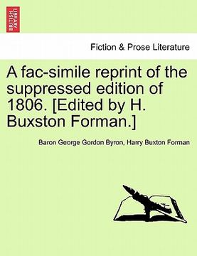 portada a fac-simile reprint of the suppressed edition of 1806. [edited by h. buxston forman.] (in English)