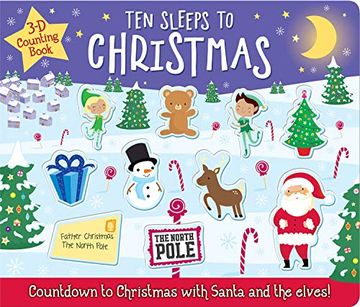 portada Ten Sleeps to Christmas (3d Counting Books) 