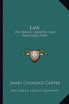 portada law: its origin, growth, and function (1907)