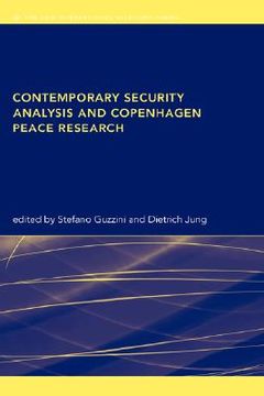 portada contemporary security analysis and copenhagen peace research