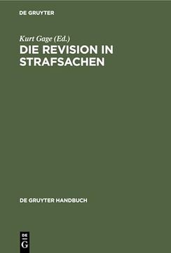 portada Die Revision in Strafsachen (en Alemán)