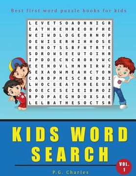 portada Kids Word Search: Best First Word Puzzle Books For Kids (en Inglés)