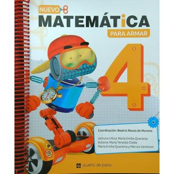 portada Matemática Para Armar 4 [Anillado] (in Spanish)