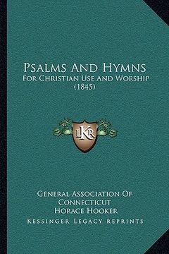 portada psalms and hymns: for christian use and worship (1845)
