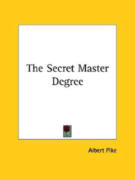 portada the secret master degree (en Inglés)
