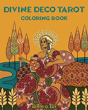 portada Divine Deco Tarot Coloring Book (en Inglés)