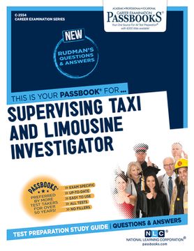 portada Supervising Taxi and Limousine Investigator (C-2554): Passbooks Study Guide Volume 2554 (en Inglés)