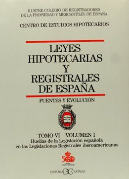 portada 6 - 1 Leyes Hipotecarias Y Registrales De Espa\A